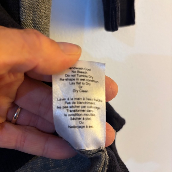 XXS Womens Babaton Aritzia sweater with tie back detail cashmere silk collegiate - Picture 12 of 12